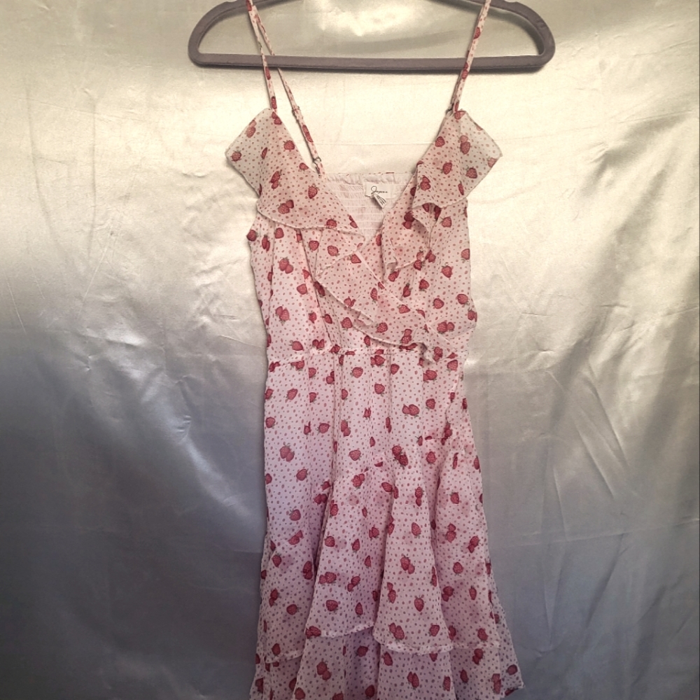 Summer Strawberry Print Dress